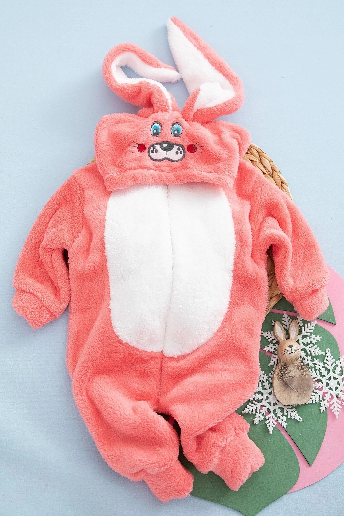 Welsoft%20Unisex%20Fermuarlı%20Peluş%20Kışlık%20Bebek%20Uyku%20Tulumu%20Çocuk%20Tulumu%20ve%20Kostümü%20Tavşan